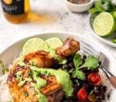 Peruvian Roasted Chicken With Aji Verde Sauce