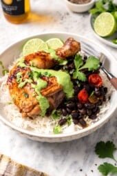 Peruvian Roasted Chicken With Aji Verde Sauce
