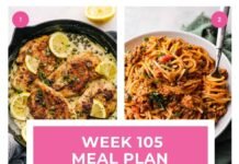 Weekly Meal Plan #105 | The Recipe Critic