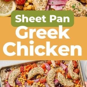 Sheet Pan Greek Chicken and Chickpeas Recipe