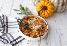 Spaghetti With Sausage & Butternut Squash