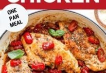 One Pan Tomato Basil Chicken Recipe