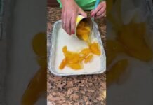 You have to try this Peach Cobbler! #cooking #bakeittillyoumakeit #recipe