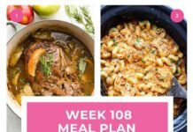 Weekly Meal Plan #108