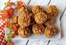 Spiced Butternut Squash & Hazelnut Muffins
